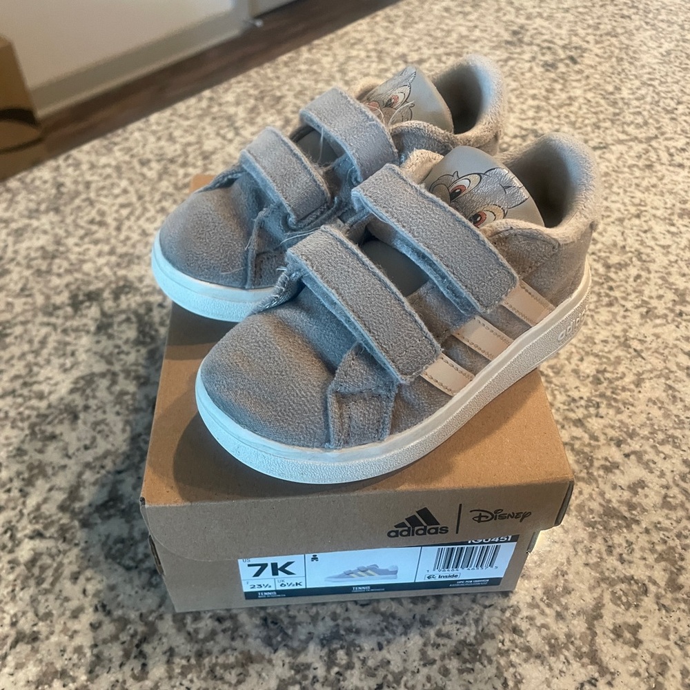 Adidas Kids Gray Sneakers- thumper Bambi